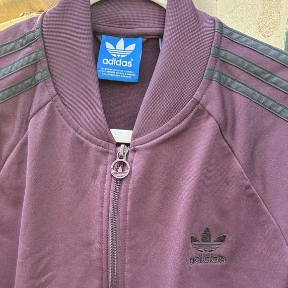 Adidas Track Jacket with Black Stripes - Picture 4 of 8